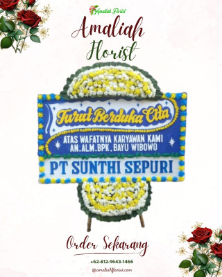 Papan Bunga Duka di Cakranegara Barat
